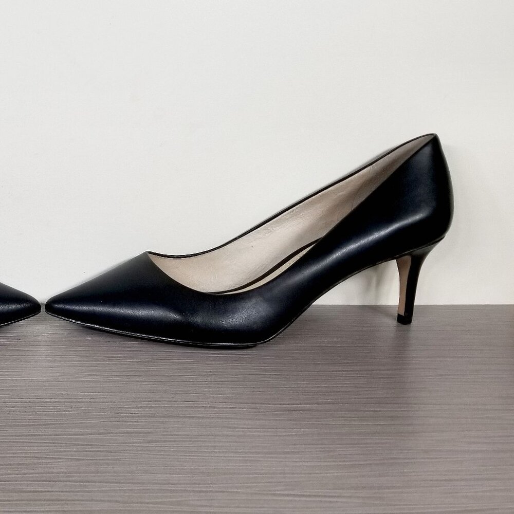 Louise et Cie Jordyna Pointed Toe Pump, Black Leather, Womens Size 11 M / 43 - Picture 9 of 12